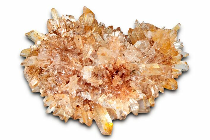 Sparkling Orange Creedite Crystal Cluster - Durango, Mexico #348145